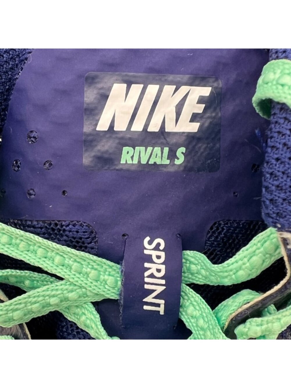 Nike Rival S Racing Sprint Track Spike Shoes Womens US 8 EU 39 Mint Green & Navy - Picture 5 of 16